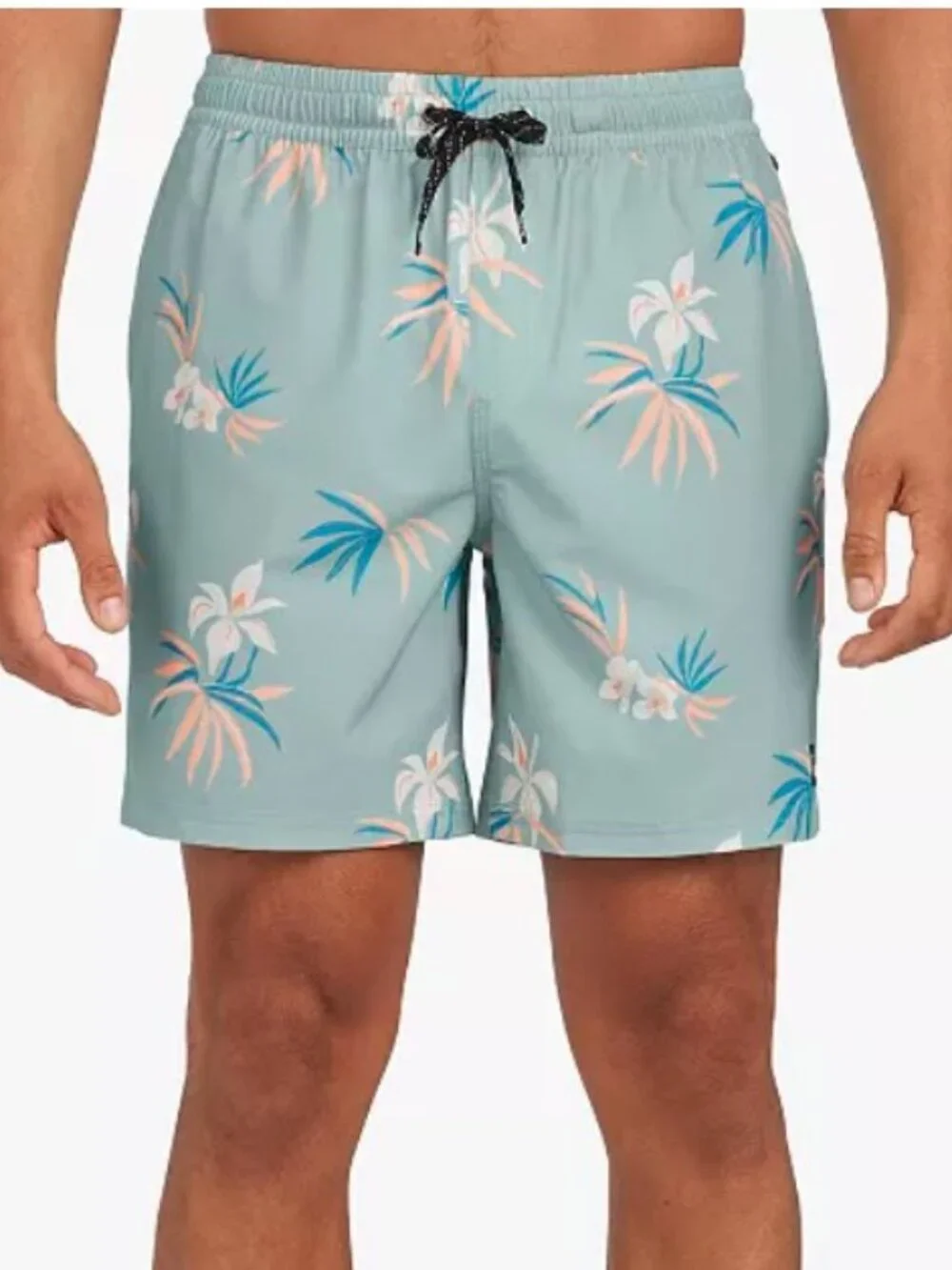 NWT Quicksilver SZ XXL 2XL Swim Trunks Tropical Jade Gray $49 6.5